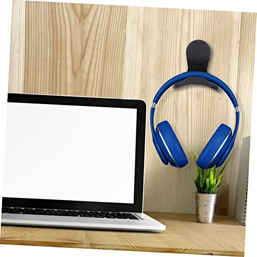 Parliky 6pcs Headphone Hanger Headset Sound Bar Stand Wall Clothes Rack Desk Hook Holder for Headphone Under Desk Hook for Headset Wall Hanger Rack Hook Desktop Wall Hanging TPU