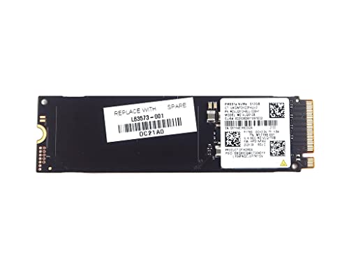 Solid State Drive M17198-001 Compatible Replacement Spare Part for HP Samsung PM991a MZ-VLQ512B 512GB PCI Express 3.0 x4 TLC NVMe M.2 2280 Internal SSD