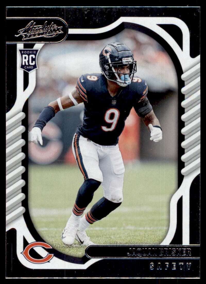 JAQUAN BRISKER RC 2022 Panini Absolute #167 ROOKIE NM+-MT+ NFL Football Bears