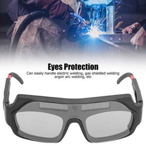 Auto Darkening Welding Goggles, Solar Powered Welder Glasses, Eye Protection Goggles Welding Equipment for TIG, MIG, Plasma, Arc, Welding, Cutting, Grinding