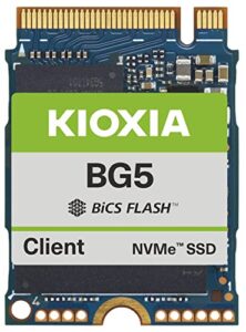 kioxia ssd 256gb m.2 2230 30mm nvme pcie 4.0 kbg5azns256g bg5 solid state drive for surface pro steam deck dell hp lenovo laptop