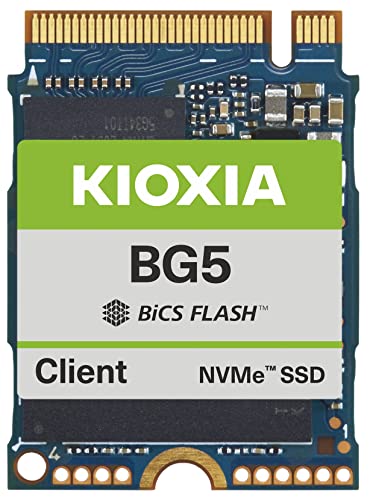 Kioxia SSD 256GB M.2 2230 30mm NVMe PCIe 4.0 KBG5AZNS256G BG5 Solid State Drive for Surface Pro Steam Deck Dell HP Lenovo Laptop