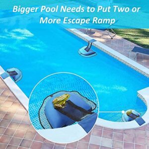 Busnacty 2-Pack Animal Saving Escape Ramp - Frog Floating Ramp Rescues, Pool & Spa Accessories & Tools, Saving All Small Animals Entering The Pool