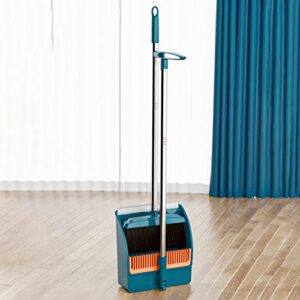 dustpan and brush set brooms and dustpan set for home cleaning supplies dustpan long handle brooms & dustpan combo for office stand up brooms and dustpan sweeper built in scraper and comb