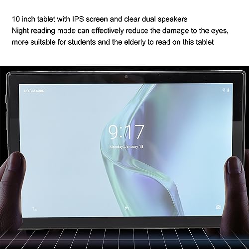 RTLR Gaming Tablet, 5MP 13MP Camera 10in Tablet Green for Travel (Green)