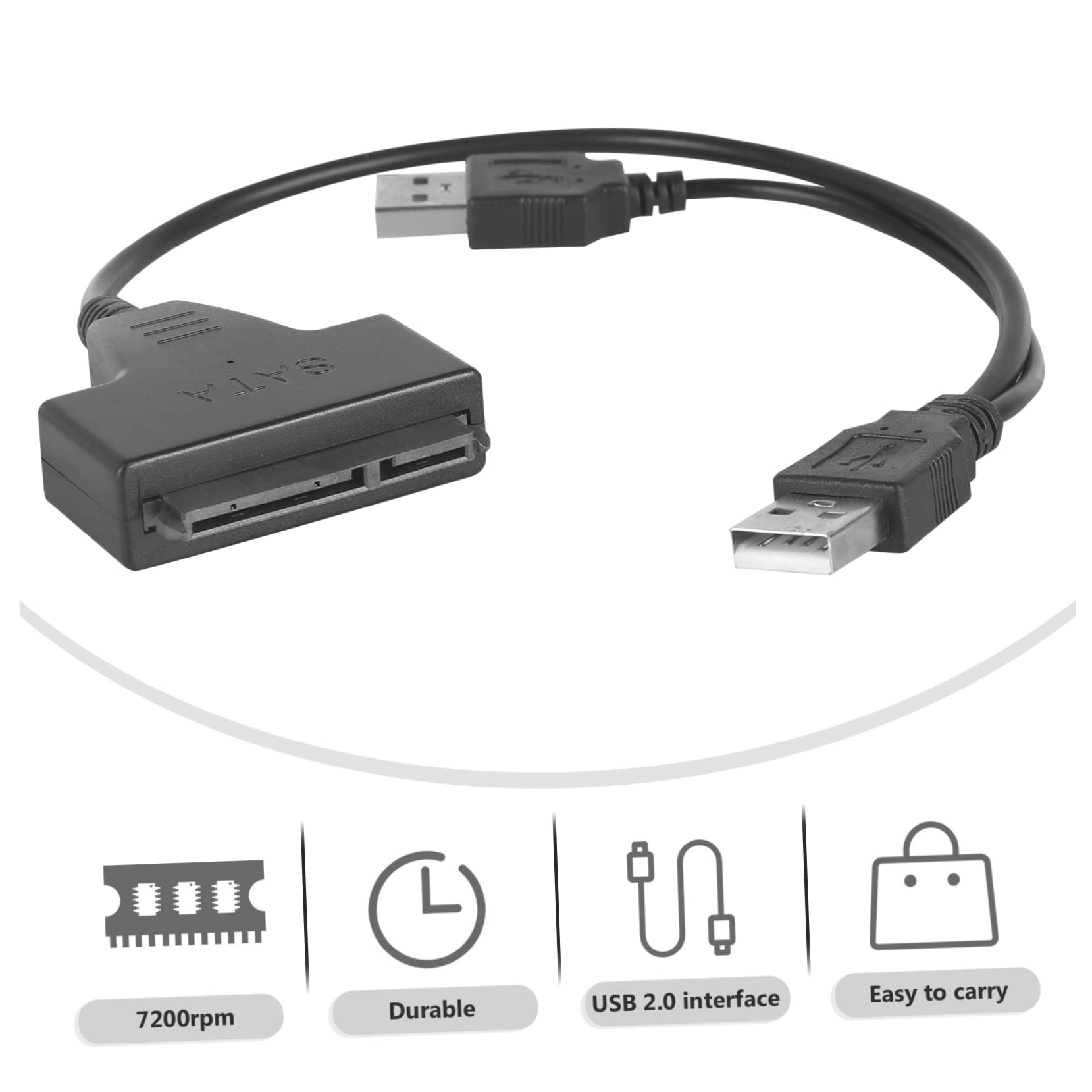 KOMBIUDA Hard Drive Cable USB to Connector Adapter USB Cables Laptop Hard Drive USB connectors USB to Wire USB to 3. 5 USB to Data Line to USB Cable USB a Cable Hard Disk Converter Copper