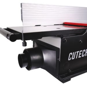 Cutech 40180HI 8-Inch Spiral Cutterhead Benchtop Jointer with Cast Iron Tables, 16 Tungsten Carbide Inserts, Extra Long 24" Fence and Additional Fence Brackets