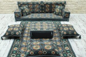 arabic majlis sofa, floor seating sofa, arabic couches, arabic jalsa, loveseats (with premium foam)