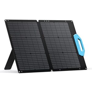bluetti pv68, 68 watt solar panel for power station eb3a/eb55/eb70s, portable solar panel w/adjustable kickstands, foldable solar charger for rv, camping, blackout