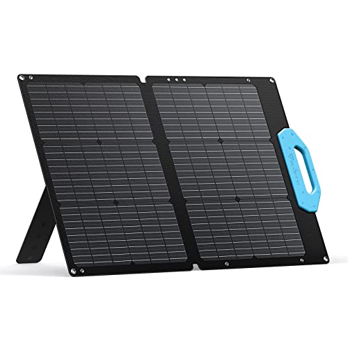 BLUETTI PV68, 68 Watt Solar Panel for Power Station EB3A/EB55/EB70S, Portable Solar Panel w/Adjustable Kickstands, Foldable Solar Charger for RV, Camping, Blackout