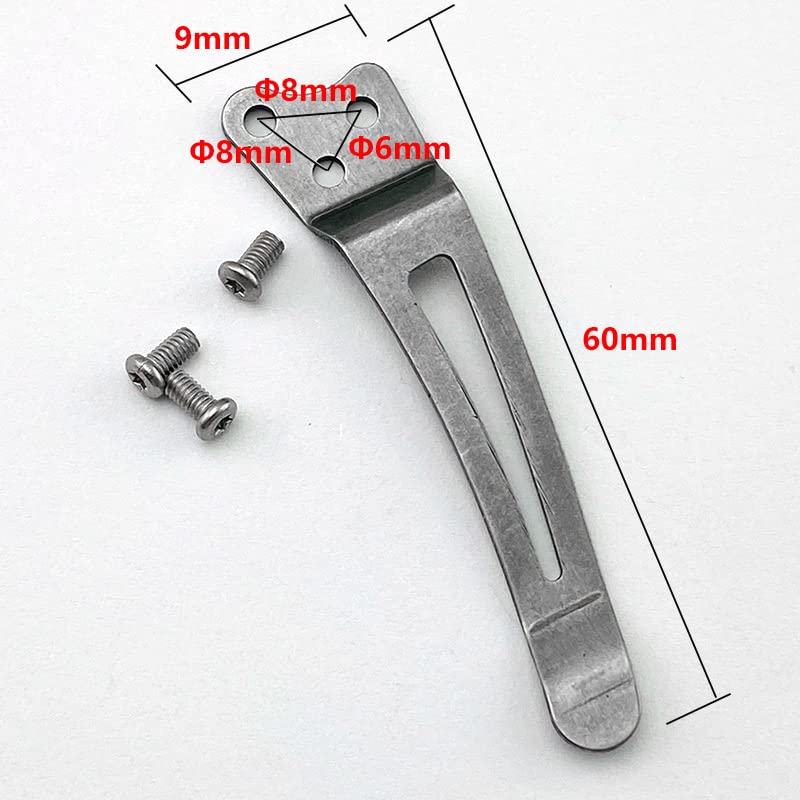 Echeson Stainless steel back clip pocket clip knife DIY modified piece knife clip