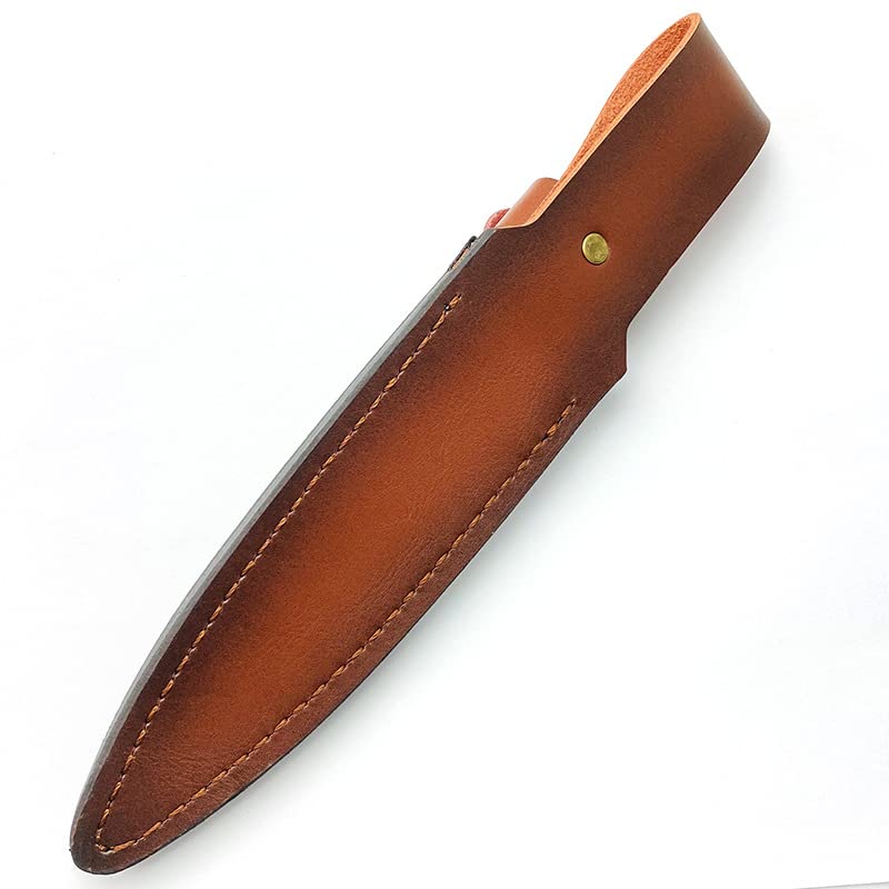 Echeson Knife sheath leather sheath first layer cowhide knife sheath outdoor straight knife sheath