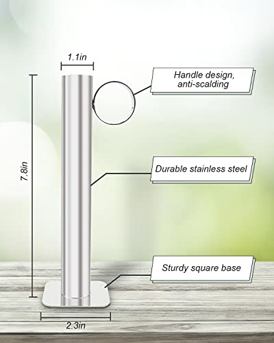 ULXIOM Maple Syrup Hydrometer Test Cup Kit, Maple Syrup Density Kit, Baume and Brix Scale, Stainless Steel Maple Syrup Kit with Cleaning Brush, Calibrated to Create Pure Maple Syrup