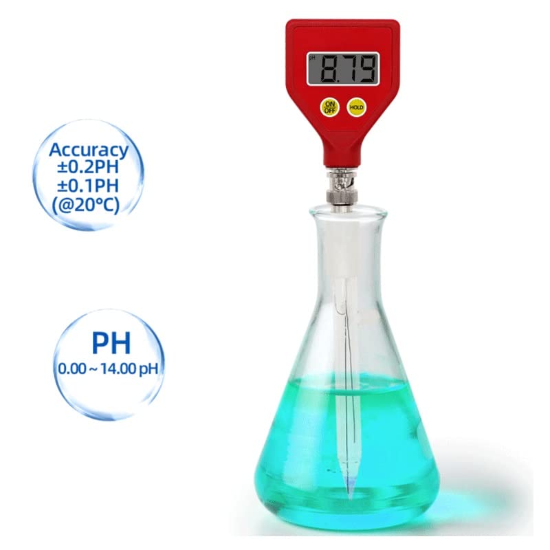 LHLLHL PH Meter PH Tester Sharp Glass Electrode for Water Milk Cheese Soil Food