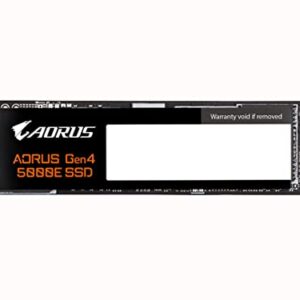 GIGABYTE AORUS Gen4 5000E SSD 500GB PCIe 4.0 NVMe M.2 Internal Solid State Hard Drive with Read Speed Up to 5000MB/s, Write Speed Up to 3800MB/s, AG450E500G-G