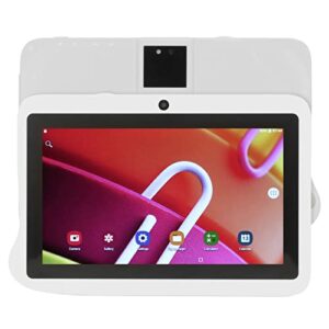 naroote 7in kids tablet, large storage capacity 100‑240v kids tablet ips hd display for gaming (white)