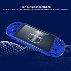 (Blue) 5.1'' 8GB Retro Handheld Game Console Portable Video Game Support USB 2.0 High Speed Transmission