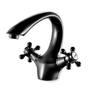 kitchen sink taps faucet volcanic black single handle spout kitchen sink,304 stainless steel mixer taps with solid brass(color:a)