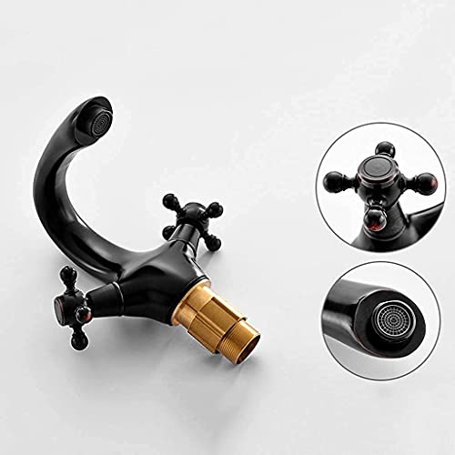 Kitchen Sink Taps Faucet Volcanic Black Single Handle Spout Kitchen Sink,304 Stainless Steel Mixer Taps with Solid Brass(Color:A)