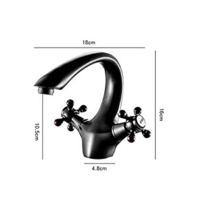 Kitchen Sink Taps Faucet Volcanic Black Single Handle Spout Kitchen Sink,304 Stainless Steel Mixer Taps with Solid Brass(Color:A)