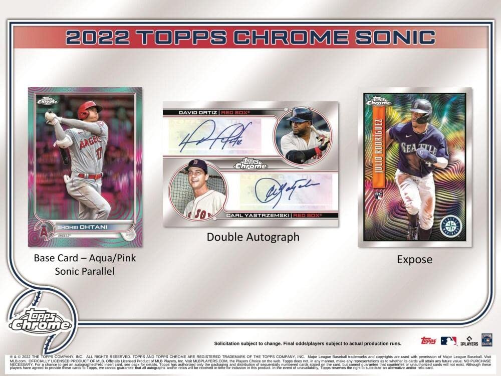 2022 Topps Chrome Sonic Lite Baseball Hobby Box (16 Packs/4 Cards: 1#'d Refractor)