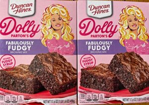 duncan hines dolly parton fabulously fudgy brownie bundle set of 2