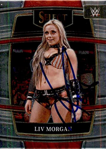 Liv Morgan Signed 2022 Panini Select WWE Card #44 - Autographed Wrestling Cards