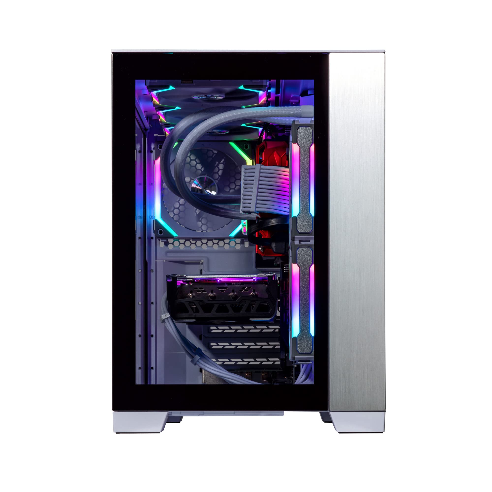 Velztorm Mini Lux Gaming Desktop PC (AMD Ryzen 9 5950X 16-Core, Radeon RX 7900 XTX, 64GB RAM, 2TB PCIe SSD + 6TB HDD (3.5), WiFi, USB 3.2, HDMI, Display Port, Win 10 Pro)