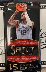 2021-22 panini select nba basketball hanger pack factory sealed 15 cards (look for rookies of cade cunningham, franz wagner, josh giddey and more )