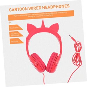 KOMBIUDA 3pcs cat Ear Headphones Gaming Headset on Ear Headphone Over Ear Headphone Over The Ear Headphones Bunny Headphone Kid Headphones Kids Headset Child Accessories Cartoon