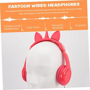 KOMBIUDA 3pcs cat Ear Headphones Gaming Headset on Ear Headphone Over Ear Headphone Over The Ear Headphones Bunny Headphone Kid Headphones Kids Headset Child Accessories Cartoon