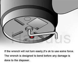 Garbage Disposer Unjamming Wrench Compatible With Moen InSinkErator Garbage Disposals for Dislodge Jams Garbage Disposal Repair