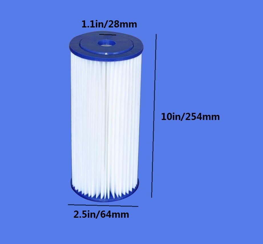 5 Micron 10" Pleated Whole Home Replacement Water Sediment Filter，Universal Simple Multi-Origami Filter Element