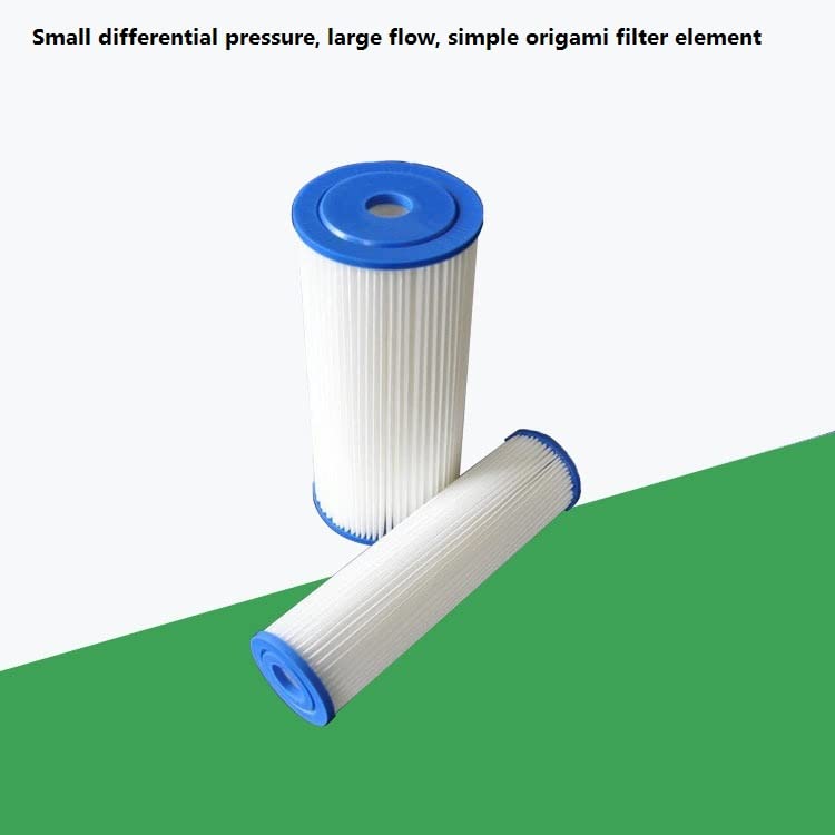 5 Micron 10" Pleated Whole Home Replacement Water Sediment Filter，Universal Simple Multi-Origami Filter Element