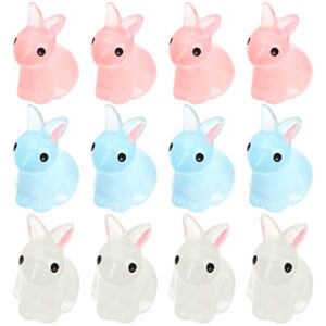 KESYOO 18pcs Rabbit Ornament Decorations for Home Miniature Toys Home Decoration Bunny Mini Garden Decor Mini Animals Figures Rabbit Landscape adornments Miniature Adorn Compact Ornaments