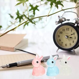 KESYOO 18pcs Rabbit Ornament Decorations for Home Miniature Toys Home Decoration Bunny Mini Garden Decor Mini Animals Figures Rabbit Landscape adornments Miniature Adorn Compact Ornaments