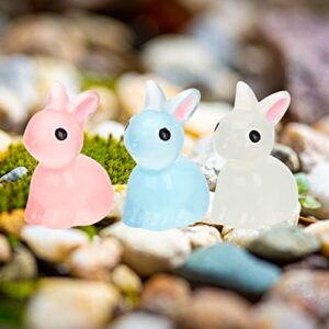 KESYOO 18pcs Rabbit Ornament Decorations for Home Miniature Toys Home Decoration Bunny Mini Garden Decor Mini Animals Figures Rabbit Landscape adornments Miniature Adorn Compact Ornaments