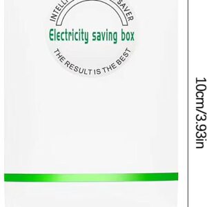 Pro Power Saver, Electricity Saving Box, Smart Watt Energy Saving Device with LED Indicator for Household Office Market (2Pcs White)