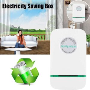 Pro Power Saver, Electricity Saving Box, Smart Watt Energy Saving Device with LED Indicator for Household Office Market (2Pcs White)