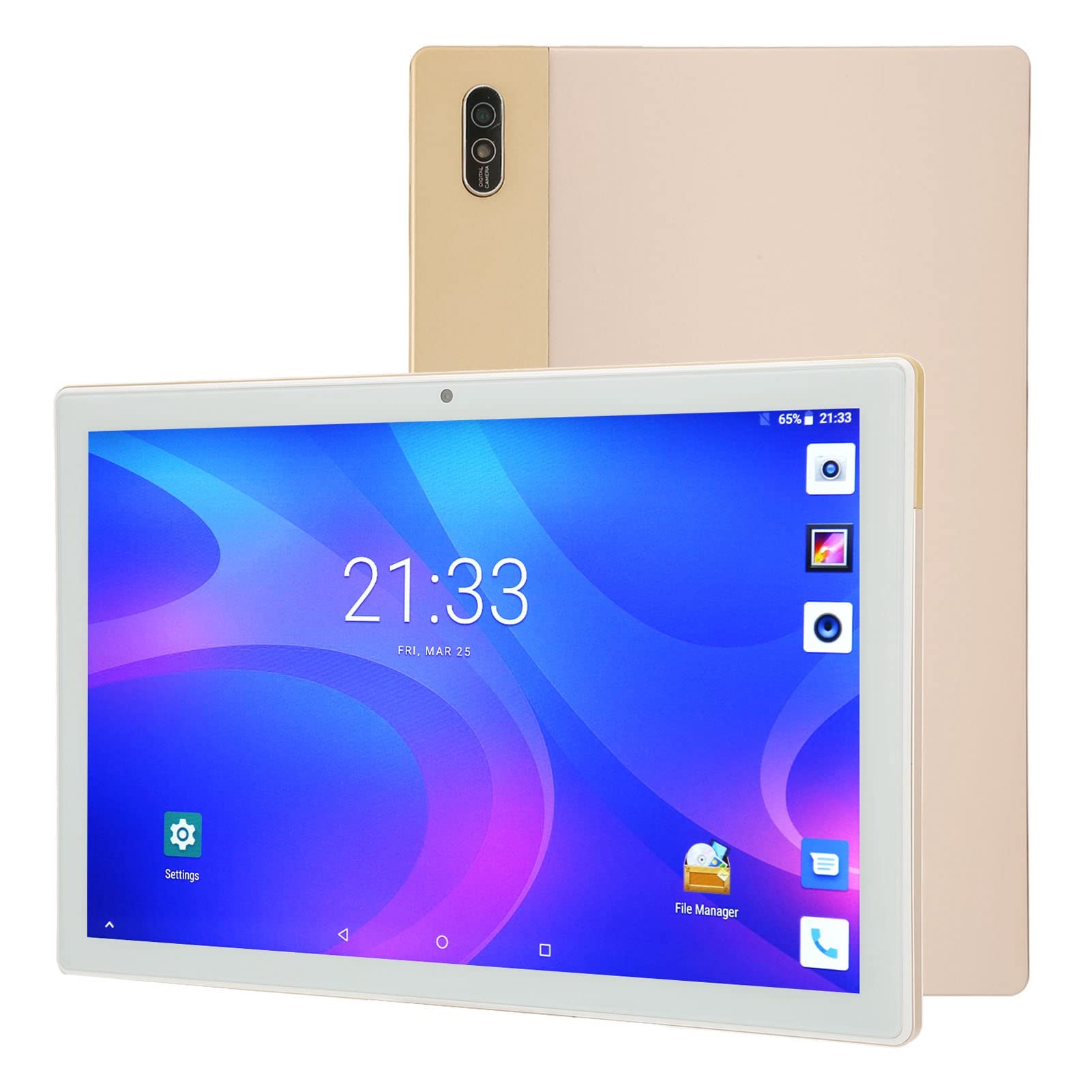 Zopsc P30 10.0 inch 4G Calling Tablet for Android 11.0 - Electronics Tablet 8GB+256GB 800W+1300W 1920 * 1200 MT6750 8 Core 2.0GHZ 8800mAh 100-240V Gold