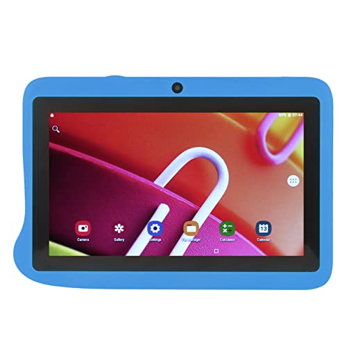 Naroote Reading Tablet, Octa Core CPU Blue 6000mAh 7 Inch Tablet 4GB RAM 128GB ROM for Education (Blue)