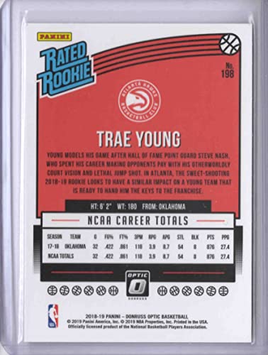 2018-19 Donruss Optic #198 Trae Young RR RC - Rookie Year