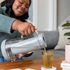 LifeStraw Home Pitcher Glass and Silicone Base 7 cup Pebble