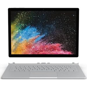 Microsoft Surface Book HMX-00001 13.5" Touch 8GB 256GB SSD Core™ i5-7300U 2.6GHz Win10P, Silver (Renewed)