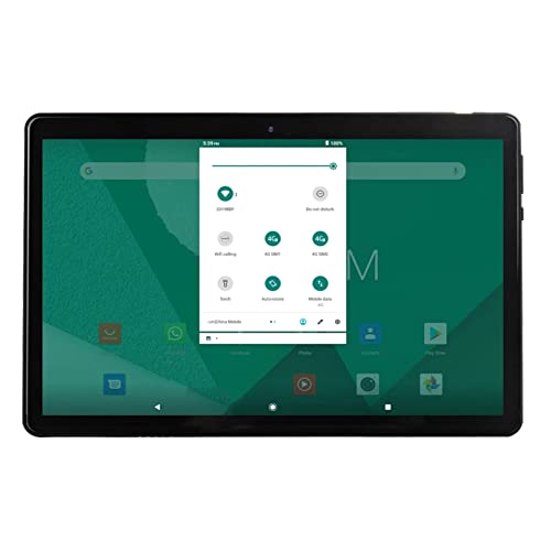 Naroote Black Tablet, RAM 16G for Android11.0 System Octa Core Portable Tablet for Office (US Plug)