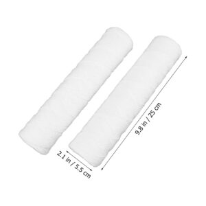 PLAFOPE 4 pcs 10 Compressed Cotton Mouth Universal Wound White Well Flat Sediment Purifier Replacement Pp House Filter Water Household Professional Core for Carbon Whole