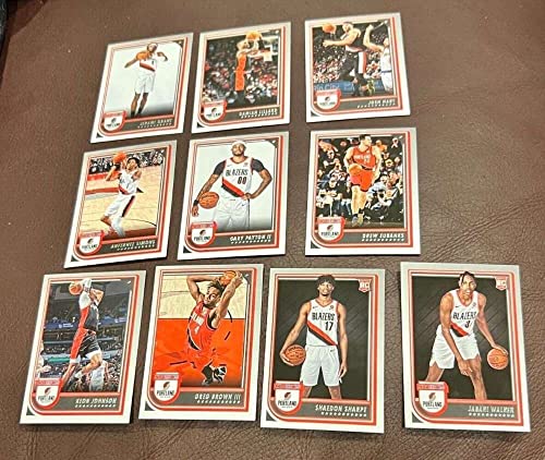 2022-23 Panini NBA Hoops Portland Trail Blazers Trailblazers Team Set Includes Rookies (Hand Collated) of 10 Cards: #60 Jerami Grant #208 Damian Lillard #209 Josh Hart #210 Anfernee Simons #211 Gary Payton II #212 Drew Eubanks #213 Keon Johnson #214 Greg