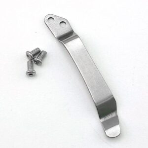 brassu knife diy parts stainless steel back clip pocket knife clip for model 258