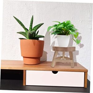 YARNOW Floor Stand Wood Planter Holder Planters for Indoor Plants Outdoor Planters Wooden Flower Stand Flowerpot Rack Desktop Accessories Flowerpot Stand Fall to The Ground Storage Rack