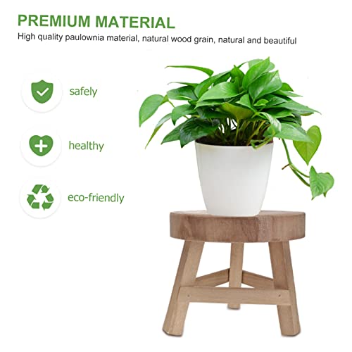 YARNOW Floor Stand Wood Planter Holder Planters for Indoor Plants Outdoor Planters Wooden Flower Stand Flowerpot Rack Desktop Accessories Flowerpot Stand Fall to The Ground Storage Rack